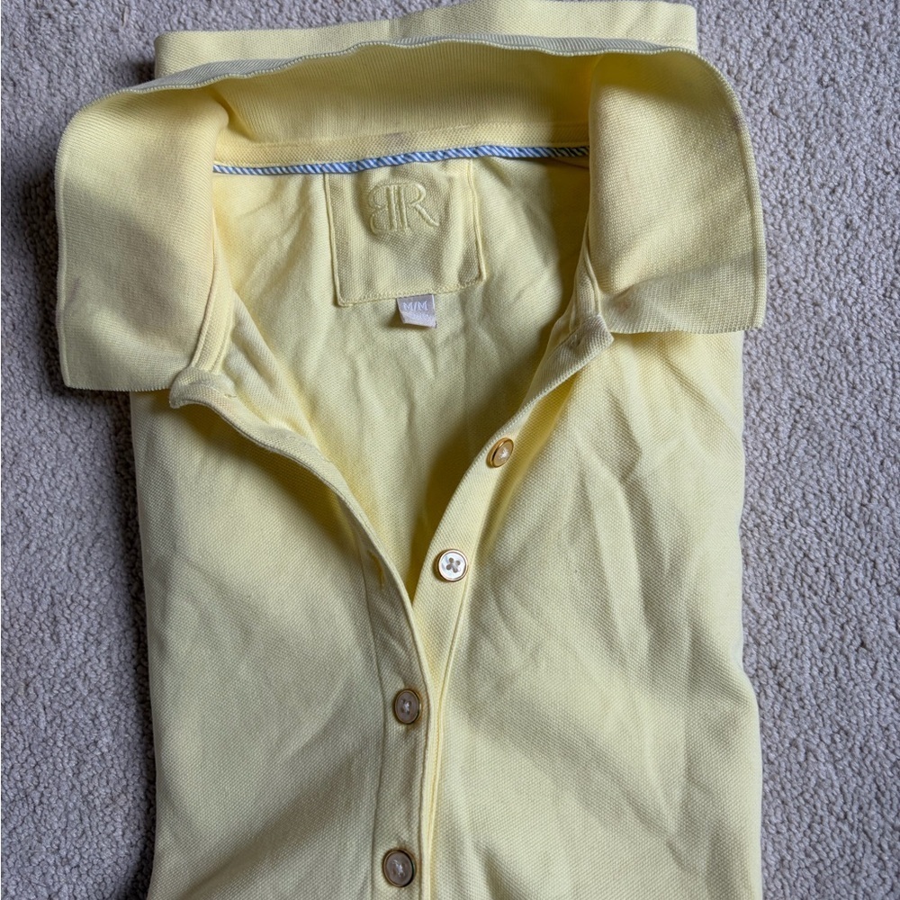 Banana Republic Lemon Button Down Polo Collar - Picture 4 of 4